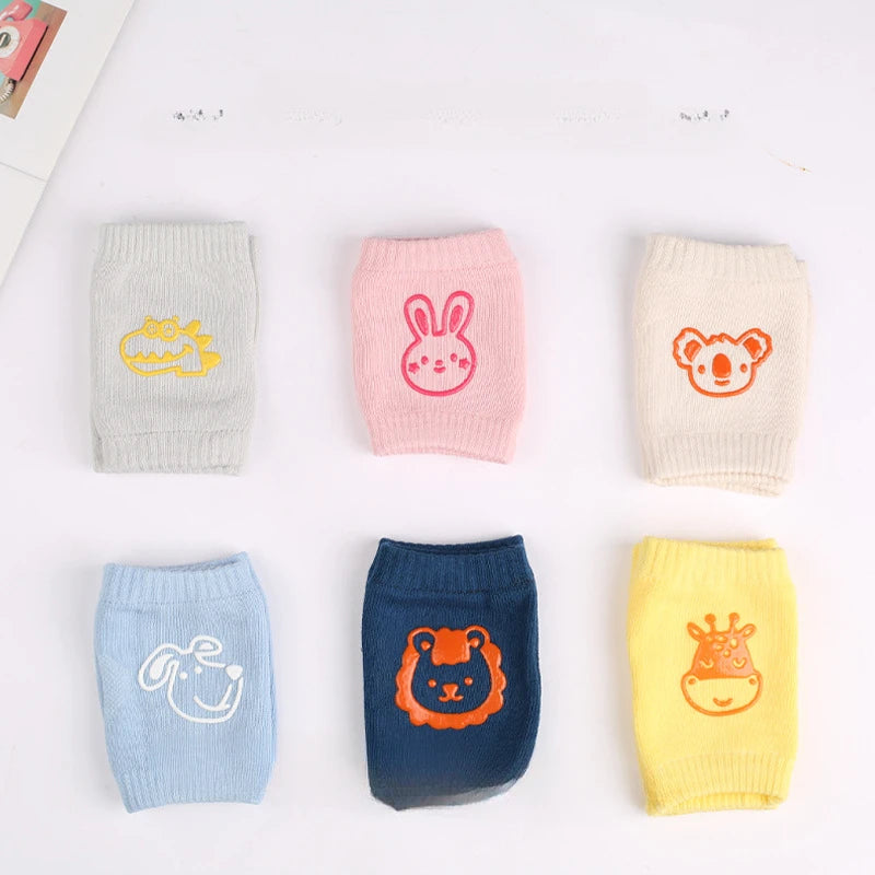 Baby Knee Pad Kids Safety Crawling Elbow Pads Baby Non-slip Kneepad Infants Anti-fall Protector Safety Leg Warmer Cartoon