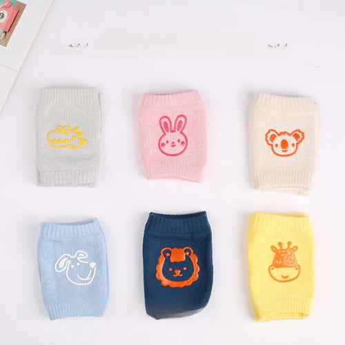Baby Knee Pad Kids Safety Crawling Elbow Pads Baby Non-slip Kneepad Infants Anti-fall Protector Safety Leg Warmer Cartoon