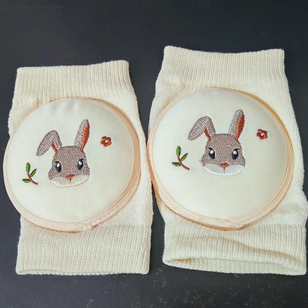 2pc Baby Cartoon Knee Pads Cotton Mesh Crawling Elbow Toddler Protector Safety Infant Kneepad Leg Warmer Kids Cushion Legging